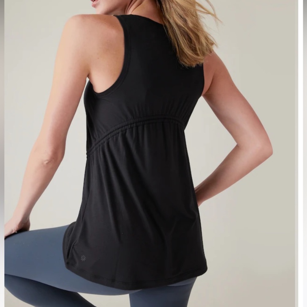Athleta Air Out Cinch Tank Black Size XXS